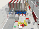 Simulation einer Lagerhalle