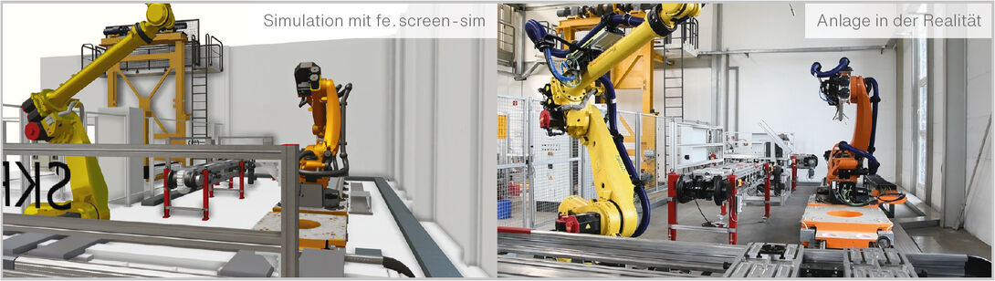 [Translate to English:] Simulation vs Realität