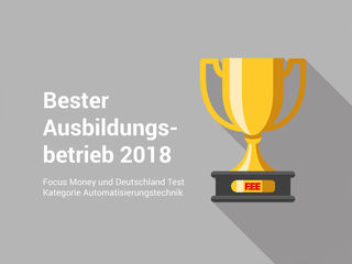 Illustration Pokal Bester Ausbildungsbetrieb 2018