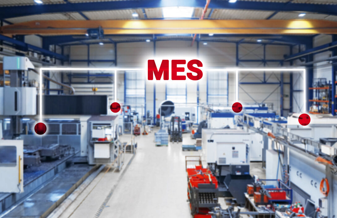 MES-Auswahl Symbolbild Maschinenhalle