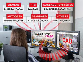 native cad-data-import with fe.screen-sim