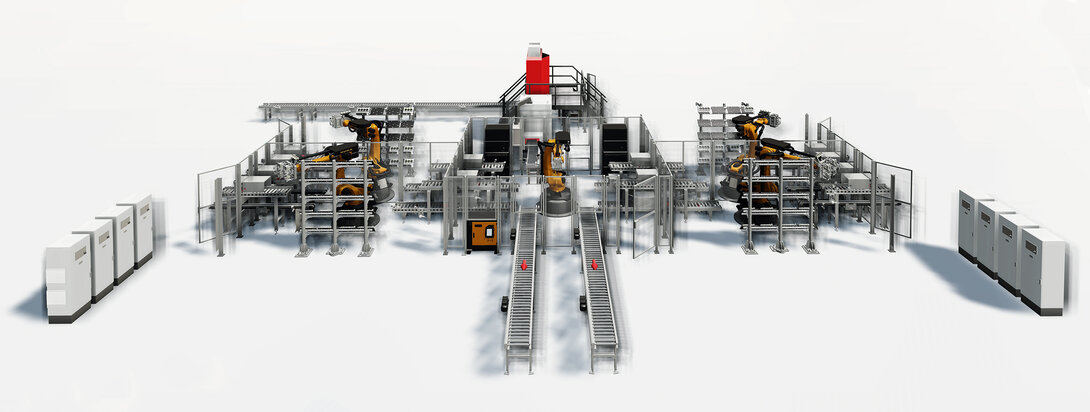 Verbesserte Optik und Realitätstreue: 3D-Anlagensimulation zur virtuellen Inbetriebnahme mit der neuen Version von fe.screen-sim aus dem Hause F.EE, dem Spezialisten für Automatisierungstechnik. Screenshot: Verbesserte Optik und Realitätstreue: 3D-Anlagensimulation zur virtuellen Inbetriebnahme mit der neuen Version von fe.screen-sim aus dem Hause F.EE, dem Spezialisten für Automatisierungstechnik.